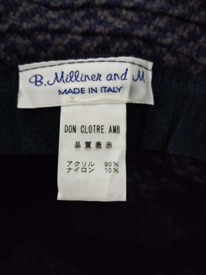 Japanese Brand B.Milliner And M Hat (Made In Italy) Size ONE SIZE - 5 Thumbnail