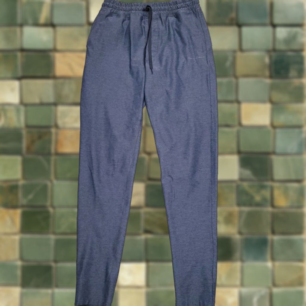 Outdoor Voices VINTAGE Outdoor Voices Sweat Pants Men S Blue Workout Stretch Elastic Waist Jogging Size US 29 - 1 Thumbnail