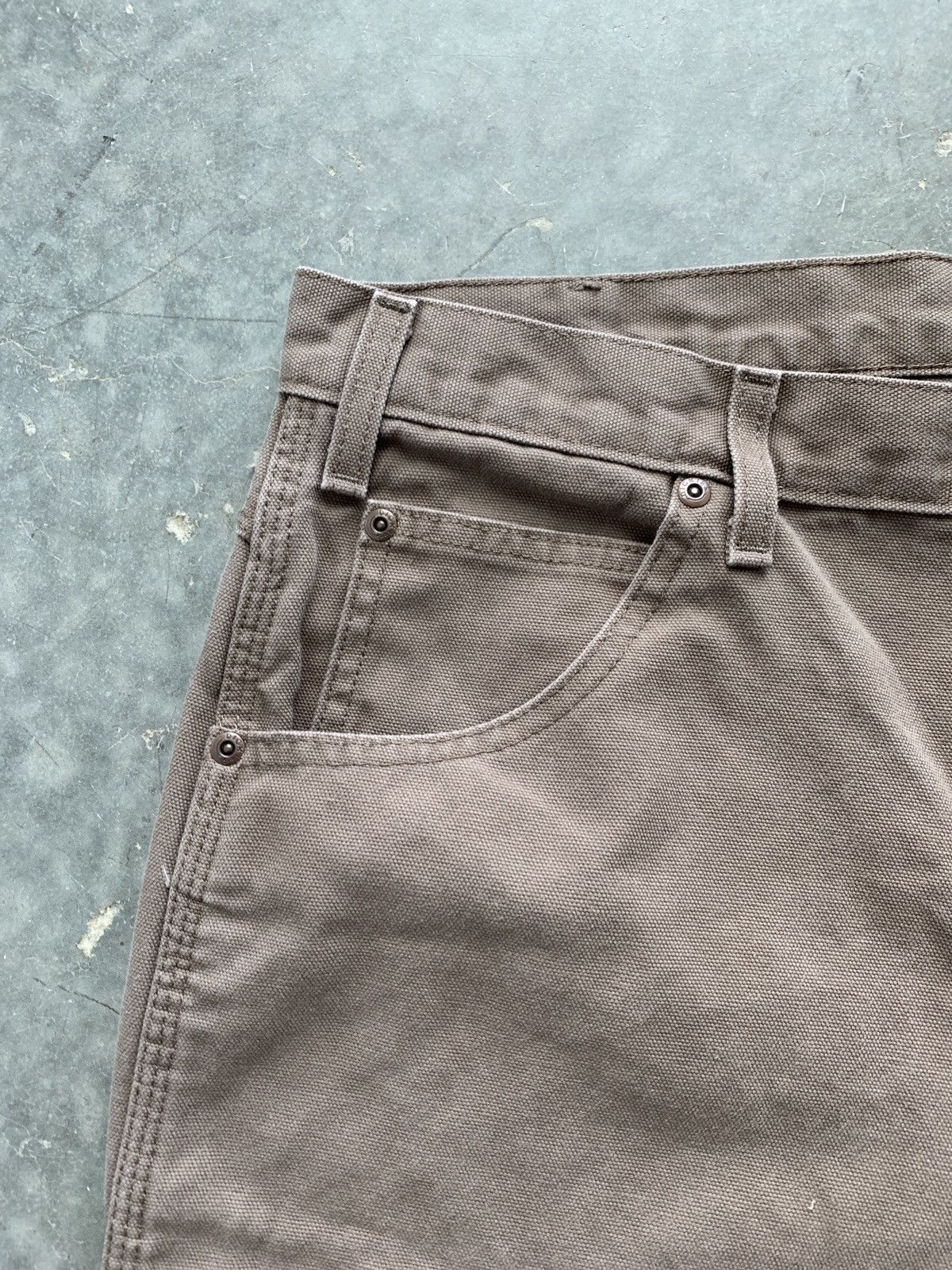 Carhartt × Dickies × Vintage Crazy Vintage Y2K Dickies Carpenter Pants Mocha Workwear Size US 35 - 6 Thumbnail