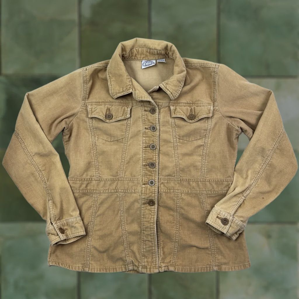 Vintage VINTAGE Carolina Blue Corduroy Jacket Womens Medium Collared Button Up Y2K Hip Size M / US 6-8 / IT 42-44 - 1 Thumbnail