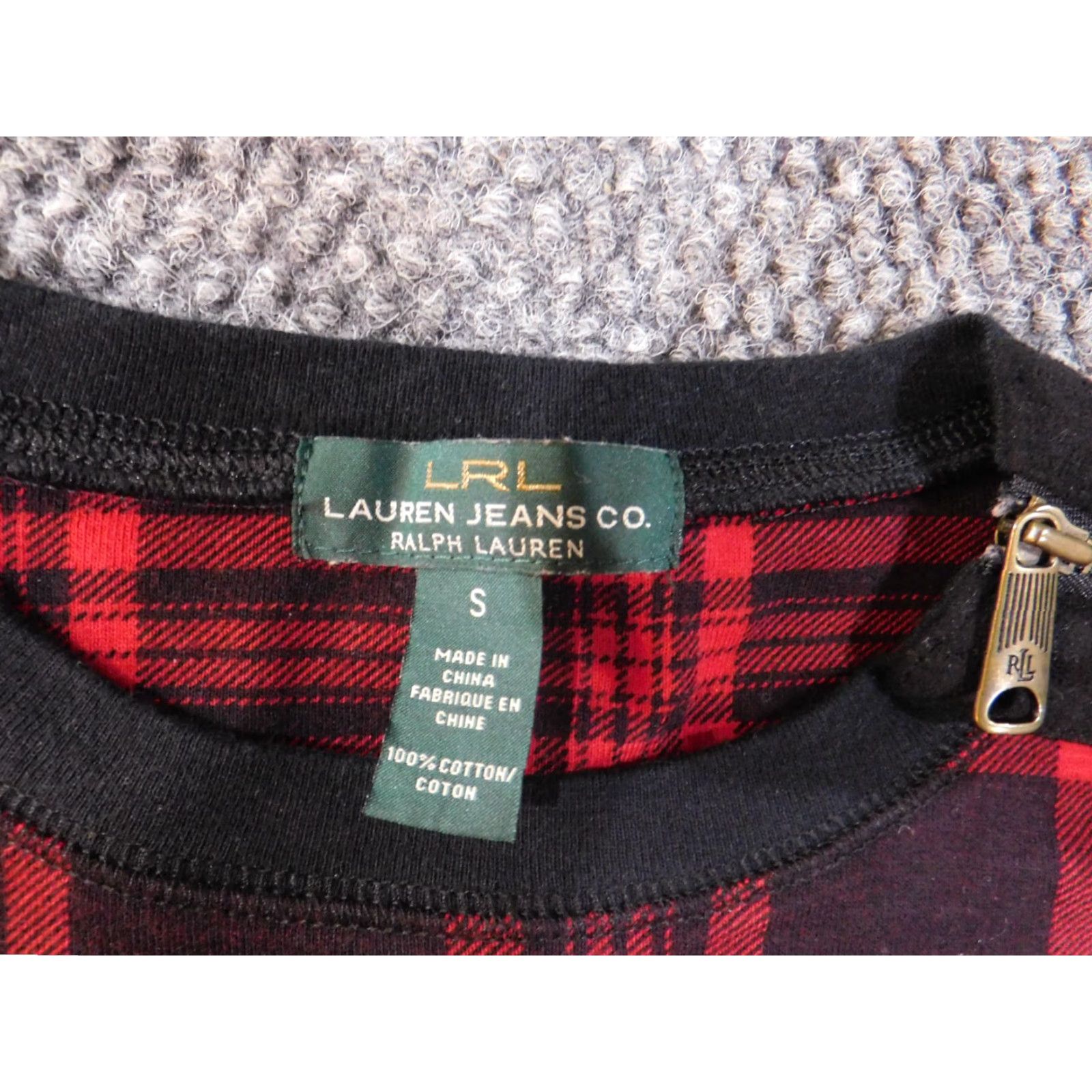 Ralph Lauren VINTAGE Lauren Ralph Lauren Sweater Womens S red plaid pullover retro classic Size S / US 4 / IT 40 - 4 Thumbnail