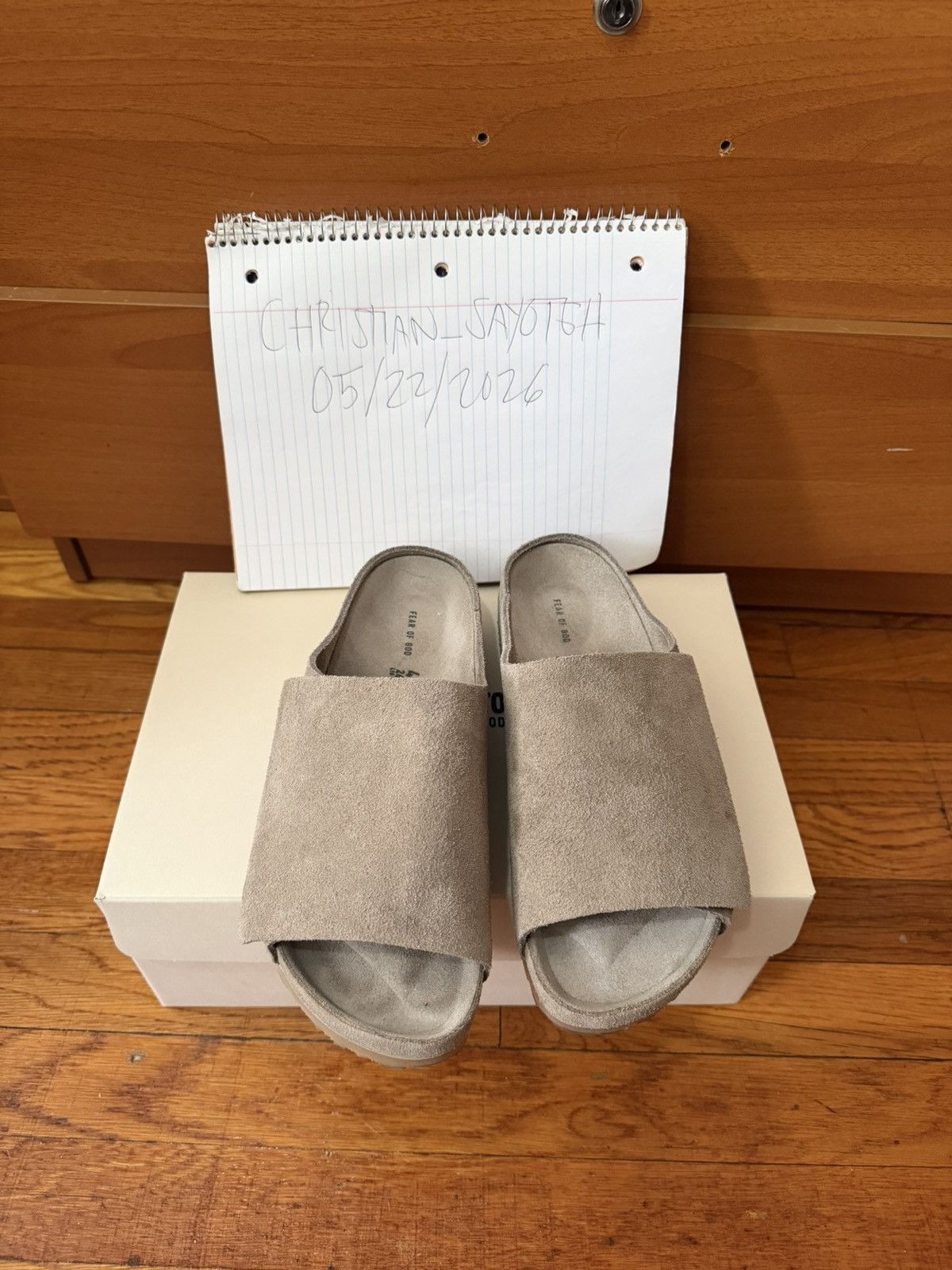 Birkenstock × Fear of God fear of god x birkenstock Los feliz taupe EU 41 men Size US 8 / EU 41 - 1 Thumbnail