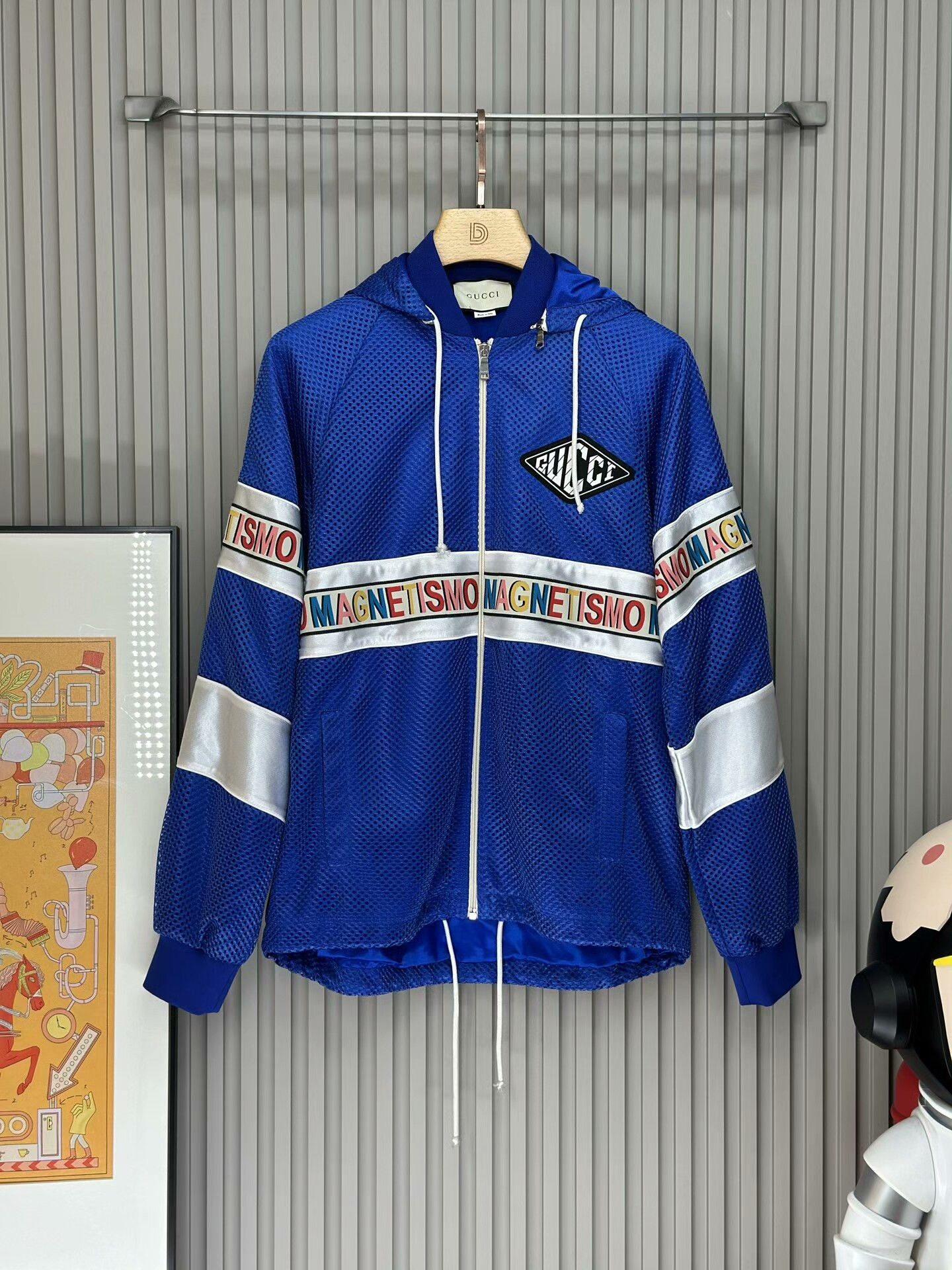 Gucci Gucci Blue Casual Detachable Hood Jacket Size US M / EU 48-50 / 2 - 1 Thumbnail