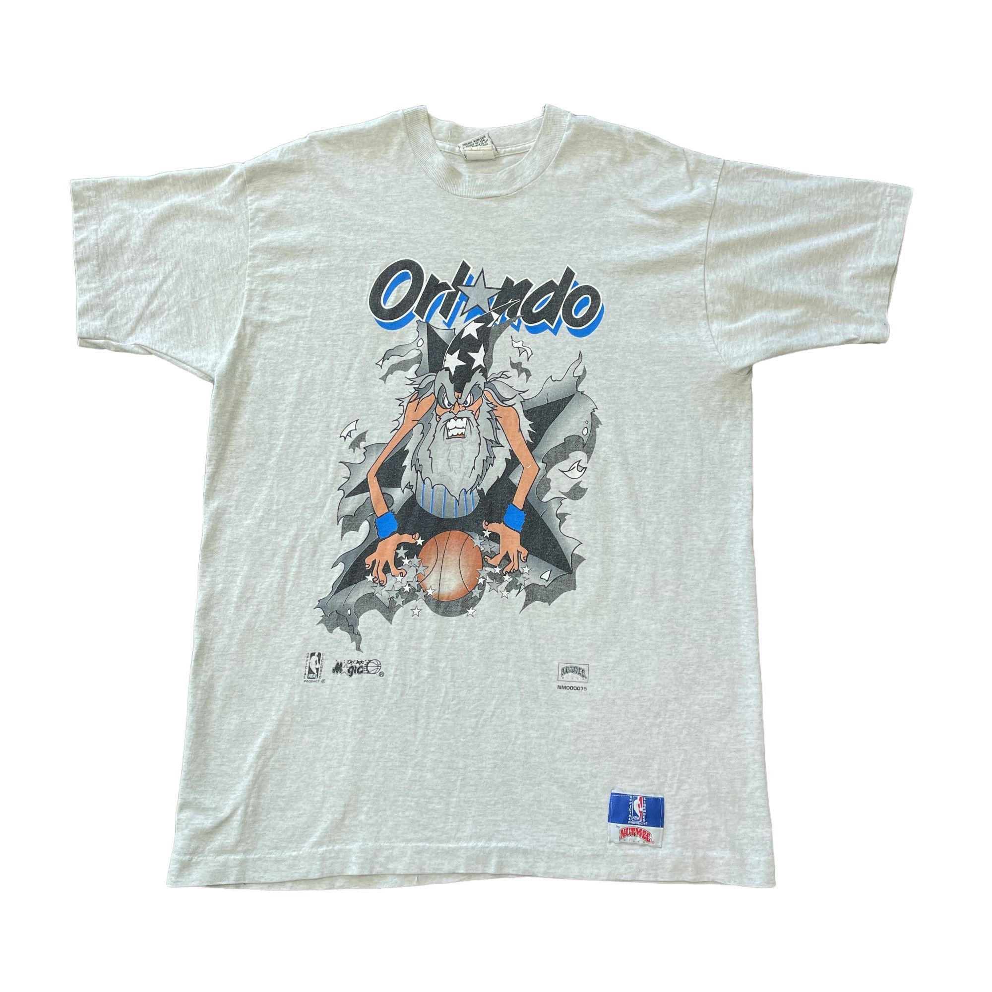 Nutmeg Nutmeg Orlando Magic Wizard Double Sided Grey T-Shirt Size US XL / EU 56 / 4 - 1 Thumbnail