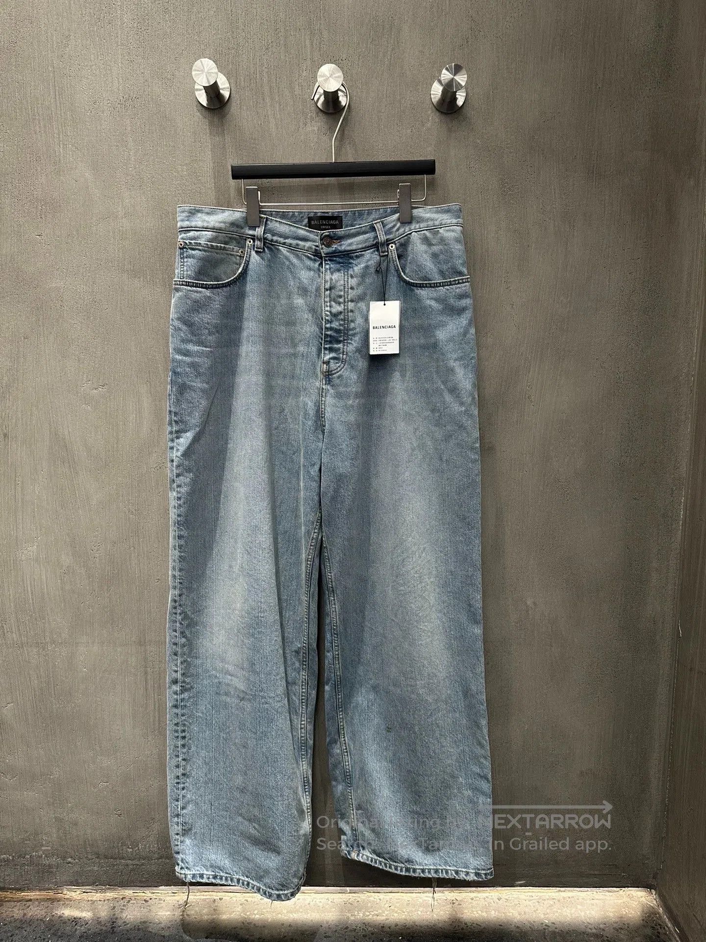 Balenciaga Balenciaga Light Blue Baggy Jeans - dmc. Size US 38 / EU 54 - 1 Thumbnail