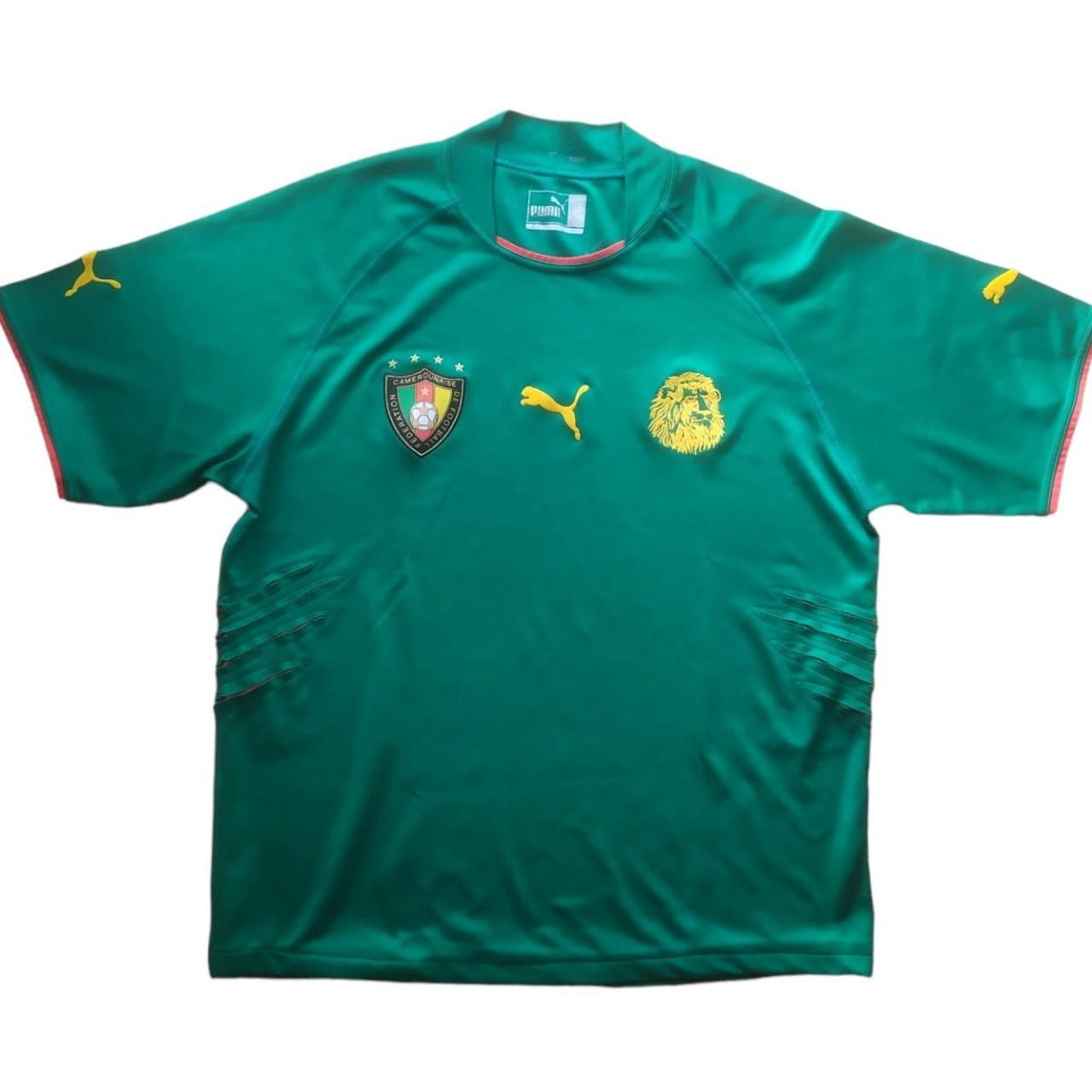 Puma Cameroon Football Shirt Puma Home Kit 2004/05/06 XL Size US XL / EU 56 / 4 - 1 Thumbnail