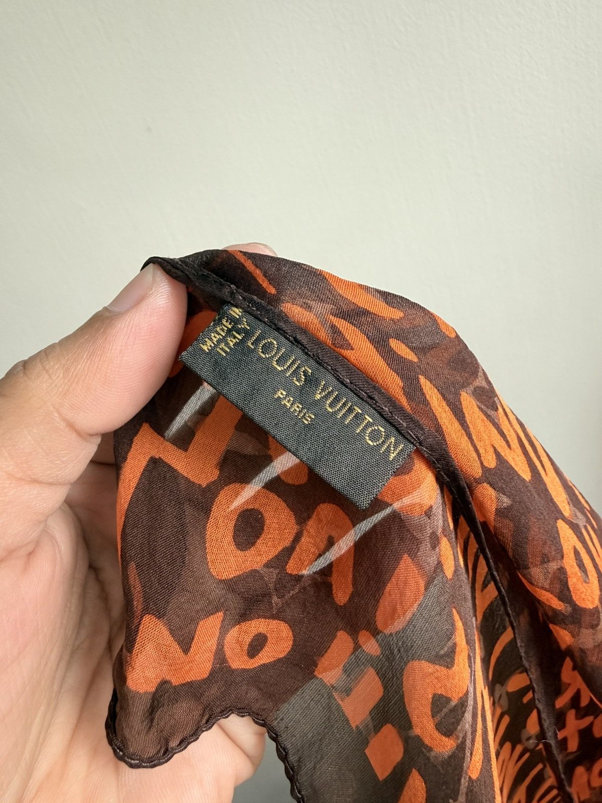 Louis Vuitton × Stephen Sprouse Louis vuitton stephen sprouse graffiti scarf Size ONE SIZE - 2 Thumbnail