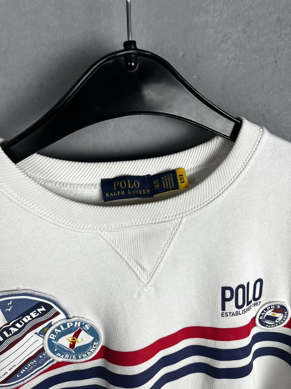 Polo Ralph Lauren × Ralph Lauren Polo Ralph Lauren Patched Patch sweatshirt Size XS / US 0-2 / IT 36-38 - 4 Thumbnail