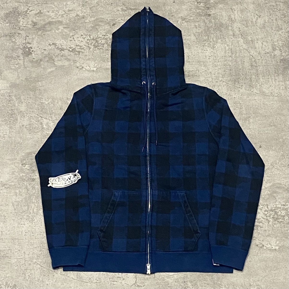 Bape Bape Blue Check Hoodie Size S / US 4 / IT 40 - 1 Thumbnail