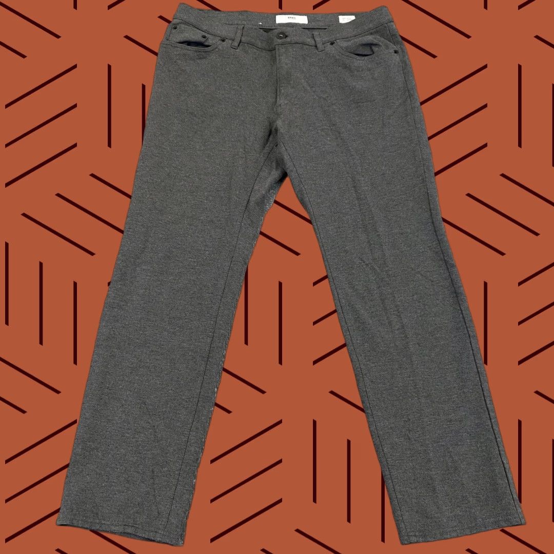 BRAX BRAX Mens Pants Chuck 5-Pocket Straight Chino Trousers Gray 36x32 Regular Waist 34 Inseam Baggy? (No) Size US 36 / EU 52 - 1 Thumbnail