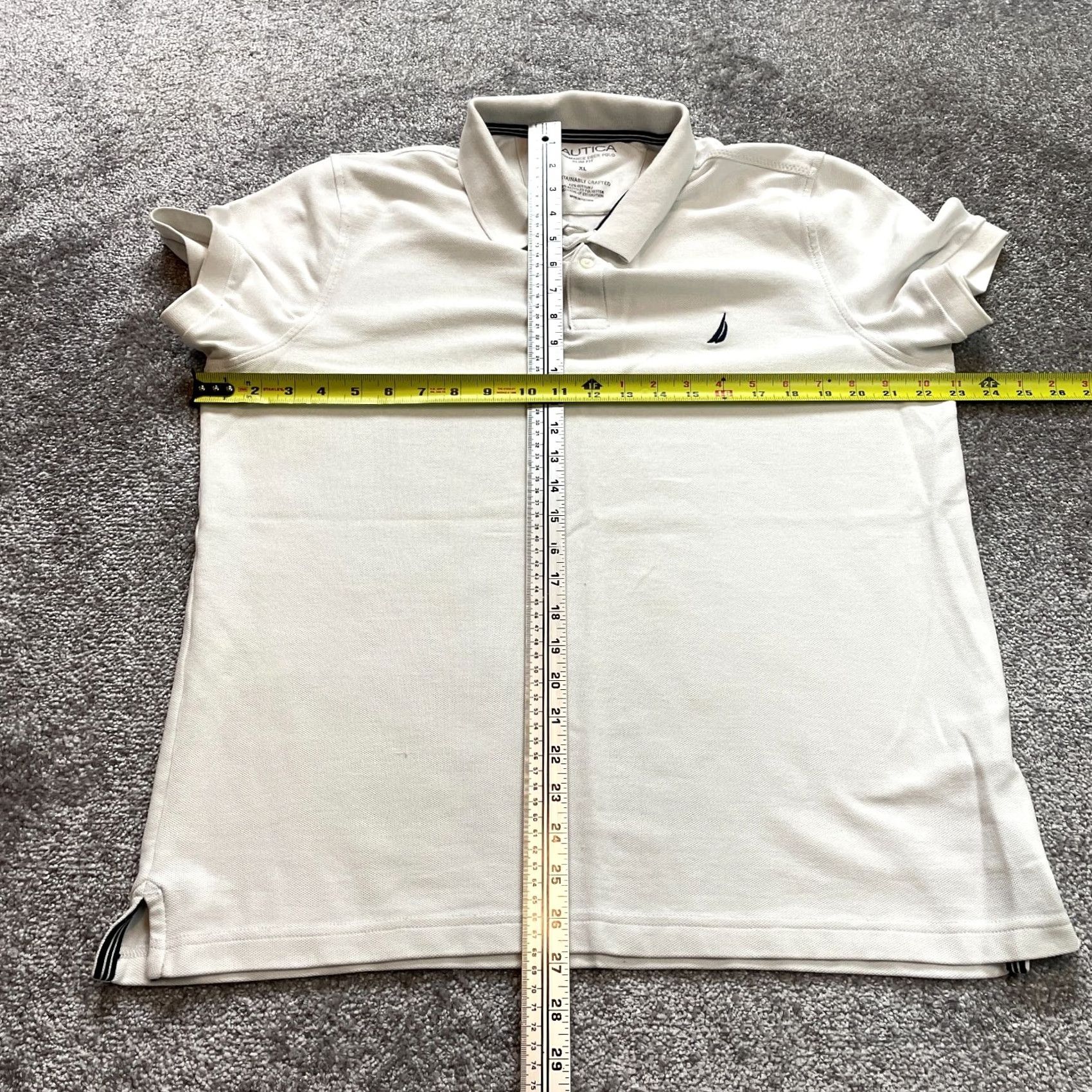 Nautica Nautica Polo Shirt Mens XL White Slim Fit Preppy Golf Rugby Top Shirt Size US XL / EU 56 / 4 - 6 Thumbnail