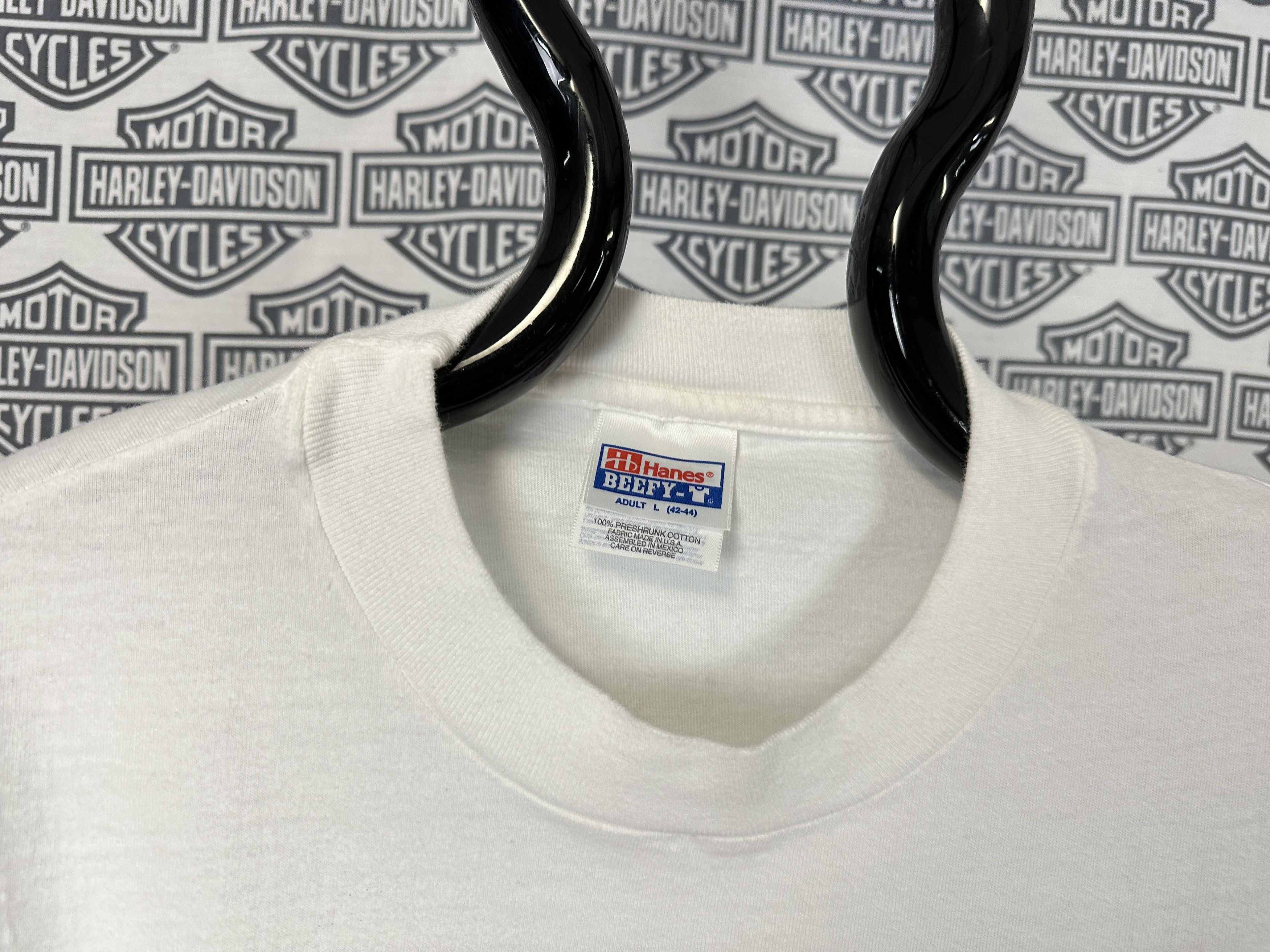 Hanes × LITTLE AFRICA × Vintage Vintage 90s Black African Art Single Stitch T-Shirt Large Size US L / EU 52-54 / 3 - 3 Thumbnail