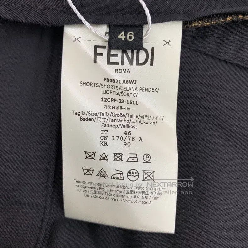 Fendi Fendi Dark brown logo all-over print casual shorts Size US 30 / EU 46 - 6 Thumbnail