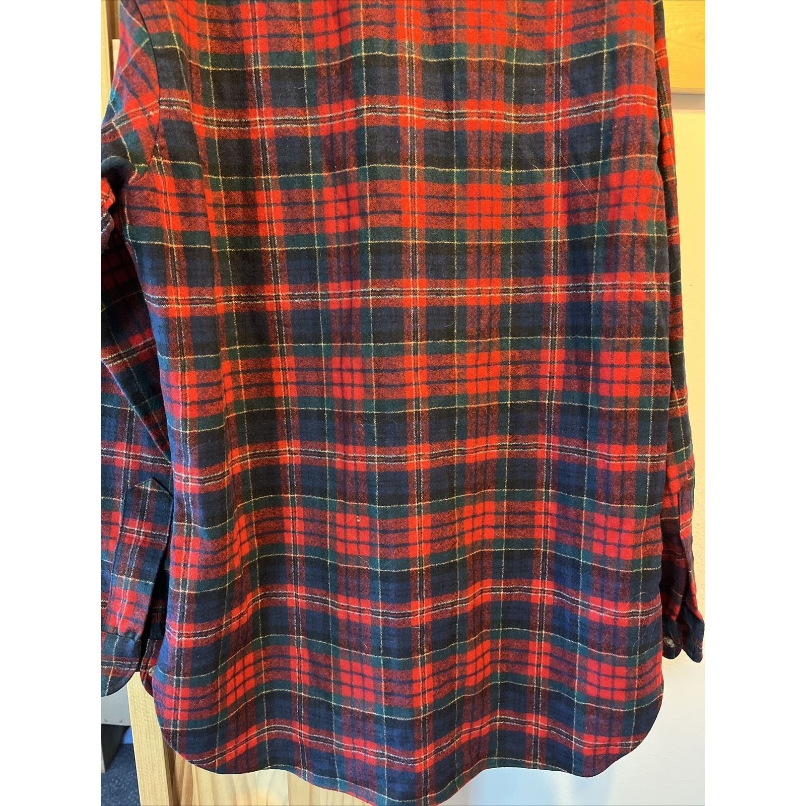 Pendleton Pendleton Vintage Men’s M Red Plaid LS Button Wool Flannel Size US M / EU 48-50 / 2 - 10 Thumbnail