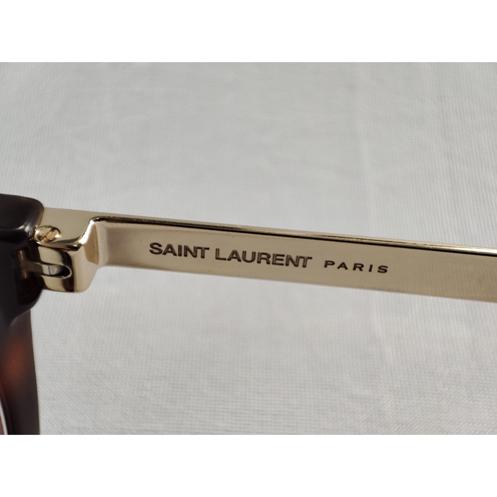 Saint Laurent Paris Saint Laurent SL 583 Havana Silver Eyeglasses Frames Italy Size ONE SIZE - 7 Thumbnail