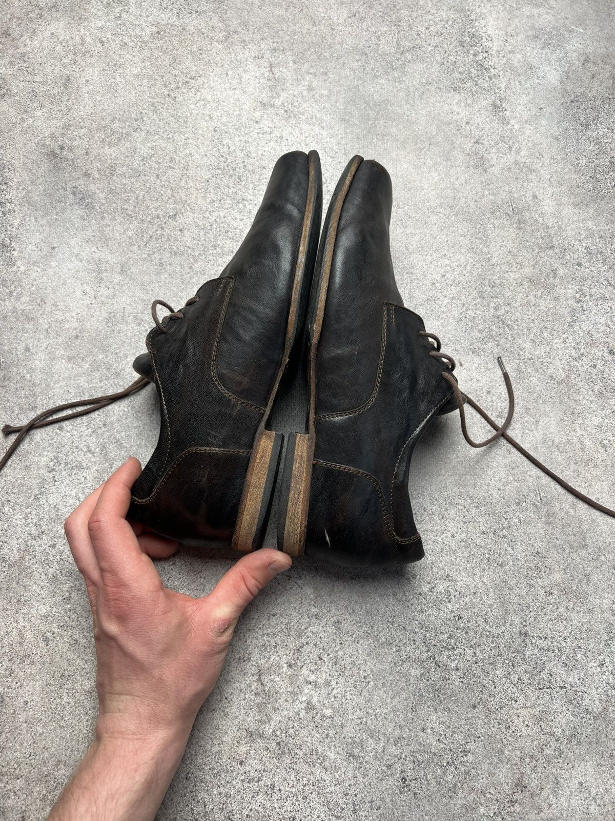 Vintage Vintage leather ugly faded shoes Size US 7.5 / EU 40-41 - 6 Thumbnail