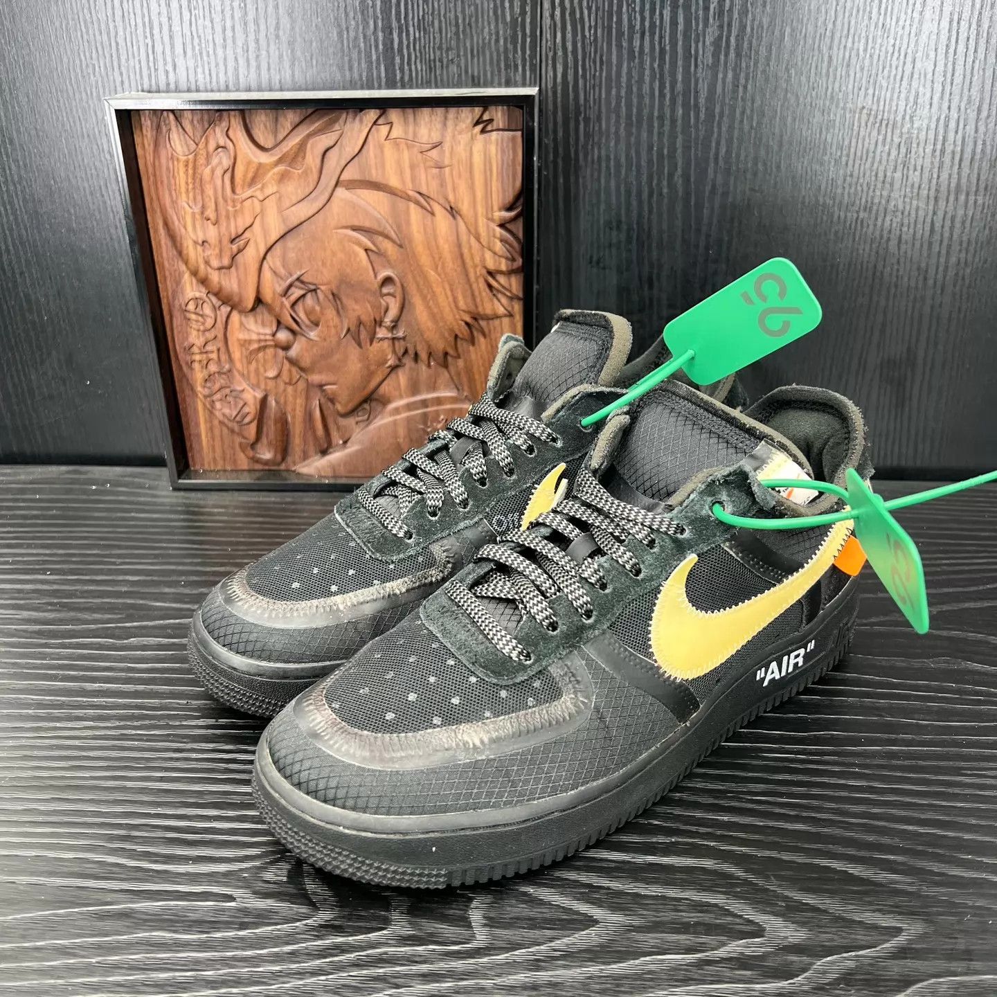 Off-White OW x Nike Air Force 1 Black 40.5 Size US 7.5 / EU 40-41 - 1 Thumbnail