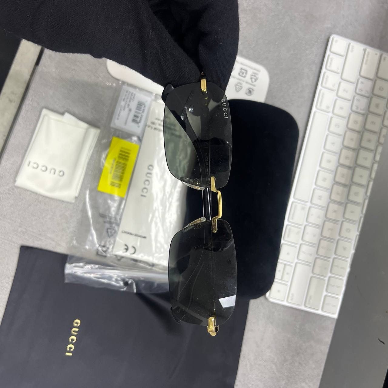 Gucci GUCCI GG1221S 001 SUNGLASSES Size ONE SIZE - 3 Thumbnail