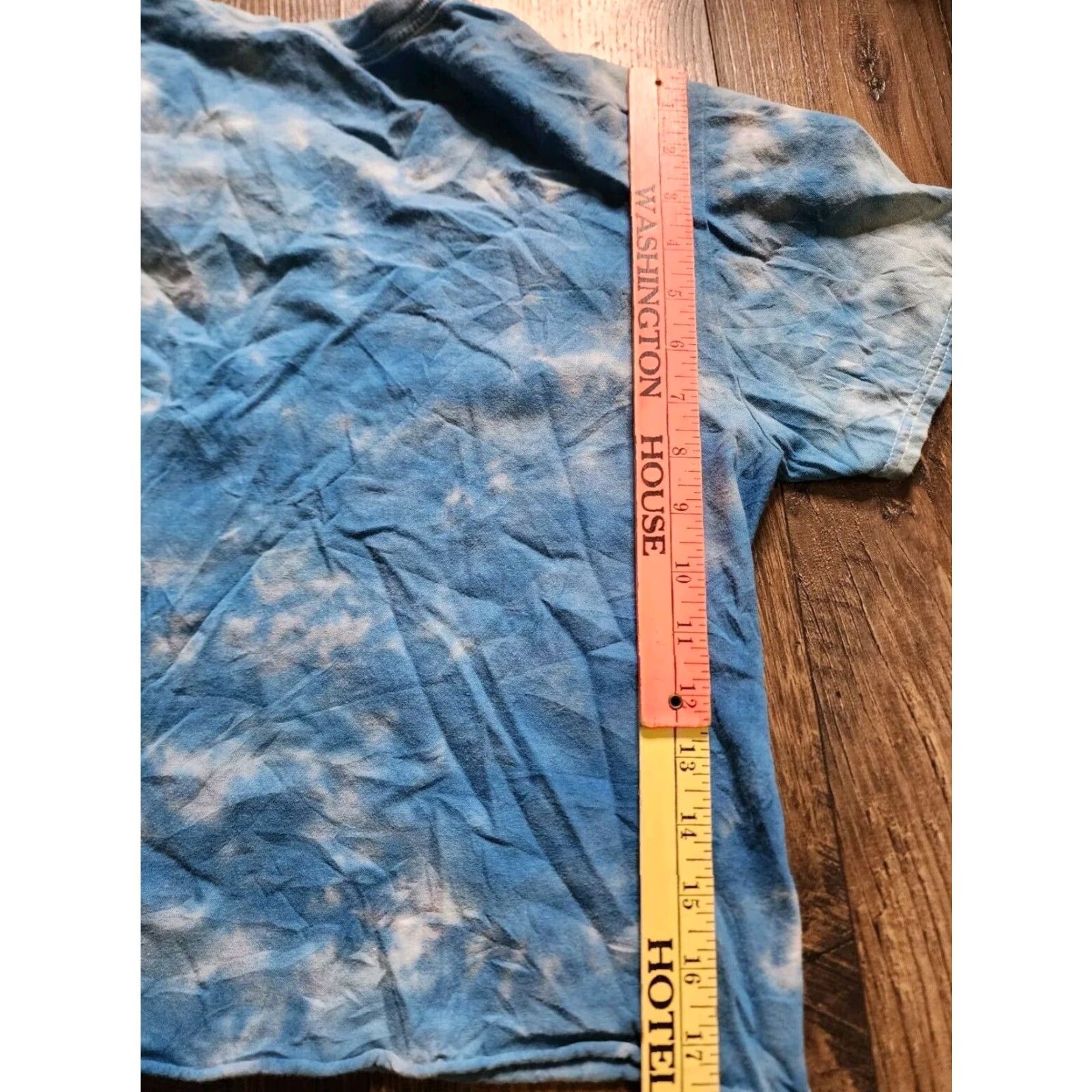 Vintage VINTAGE Def Leppard T-Shirt Shirt Cropped Women L Blue Tie Dye Music 90s Mens Womens Size L / US 10 / IT 46 - 2 Thumbnail