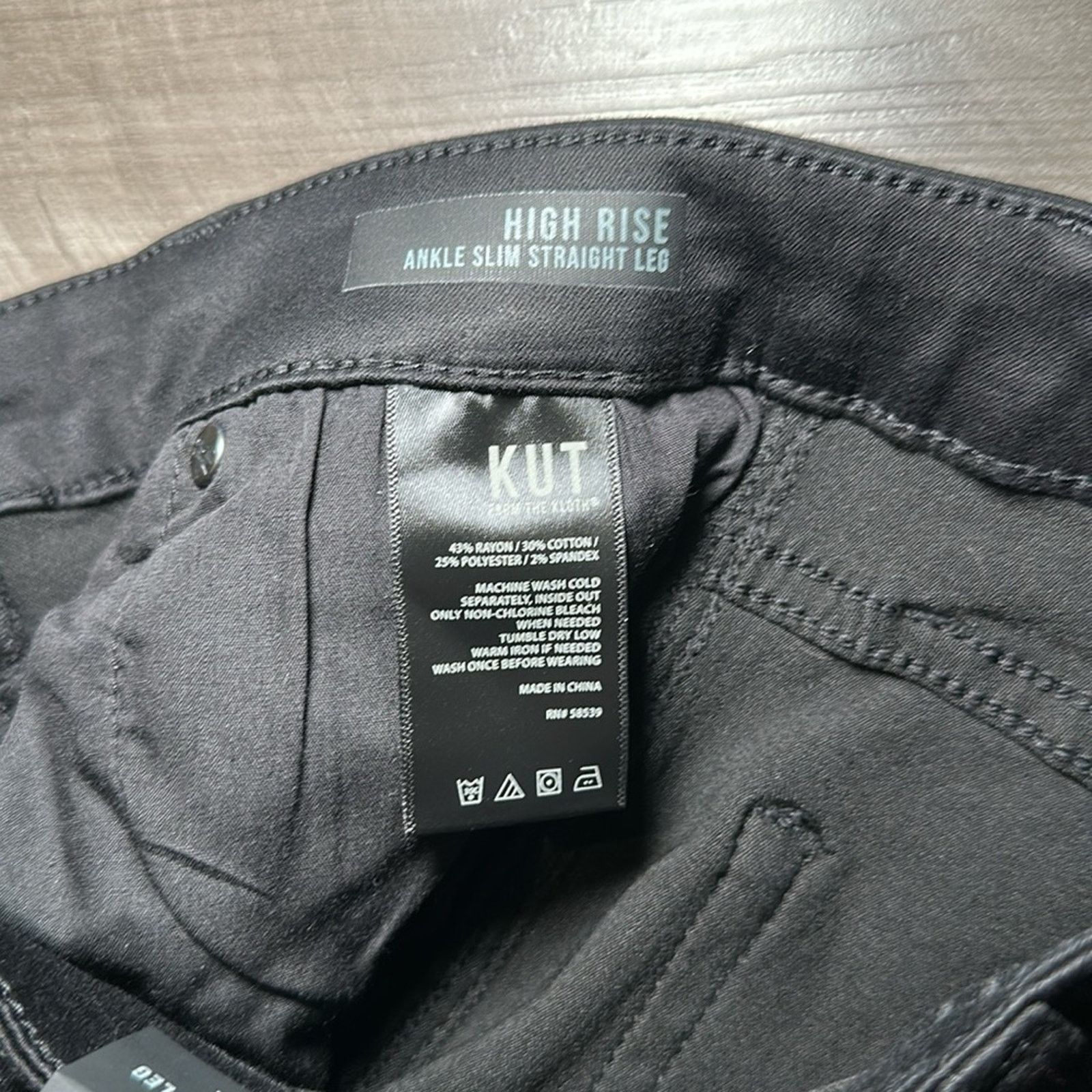 Other Kut From the Kloth High Rise Ankle Slim Straight Jeans - 4 Size 27" / US 4 / IT 40 - 6 Thumbnail