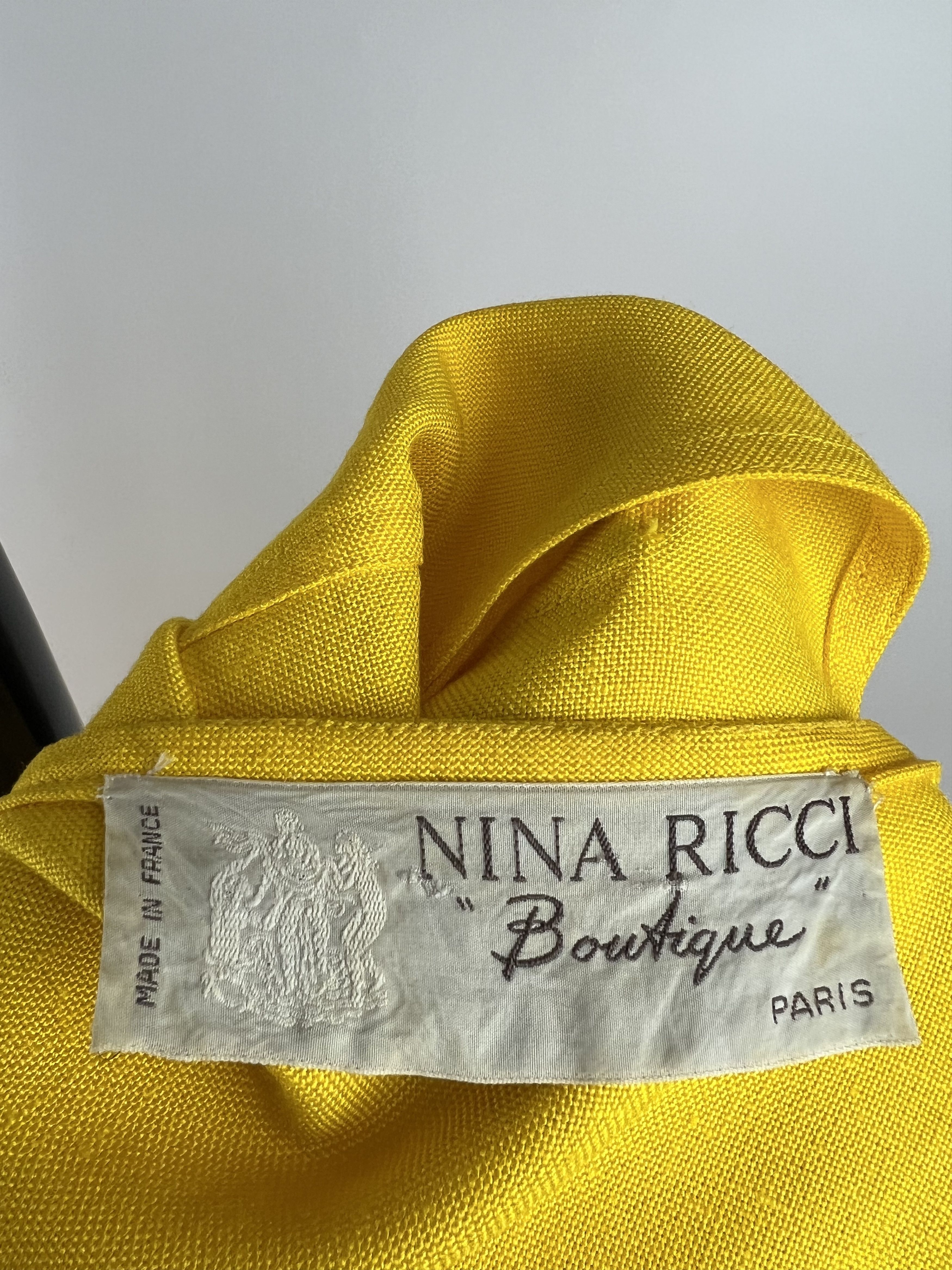 Nina Ricci 70s NINA RICCI Boutique Paris Rare VTG Skirt Suit Size XS Size XS / US 0-2 / IT 36-38 - 8 Thumbnail