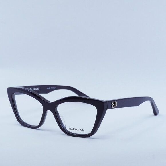 image of New Balenciaga Bb0342O 003 Violet Eyeglasses in Purple, Women's