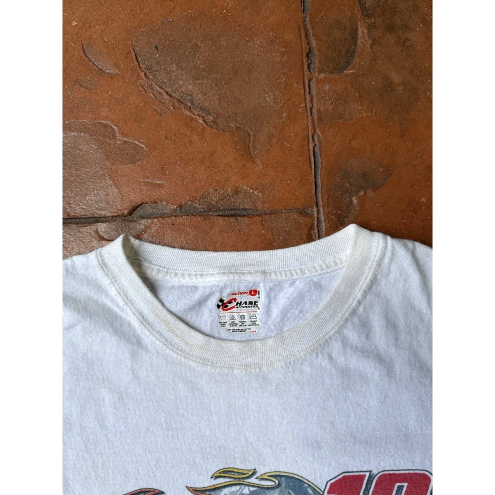 Vintage VINTAGE Bobby Labonte Nascar Racing T Shirt Large Double Sided Shirt Men White Cotton 90s Retro Graphic Print LogoLicensed Fans Size US L / EU 52-54 / 3 - 3 Thumbnail