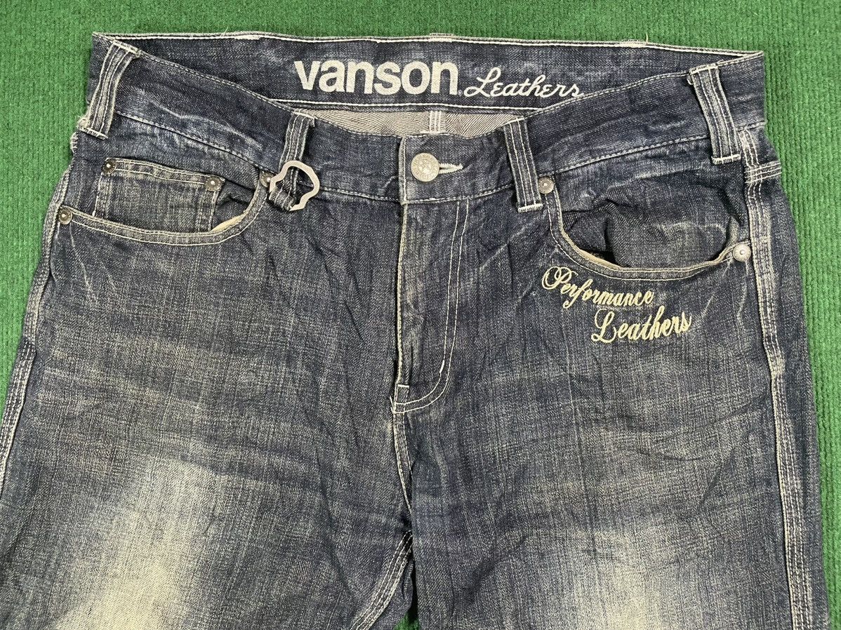 Vanson Leathers Vintage Vanson Leather Distressed Jeans Size US 37 - 4 Thumbnail