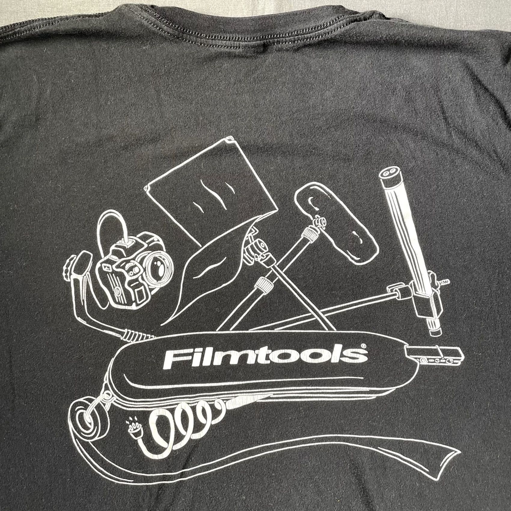 Vintage Hollywood Filmtools Shirt Mens L Black Crew Neck T-Shirt Movie Burbank Film Production Crew Size US L / EU 52-54 / 3 - 2 Thumbnail