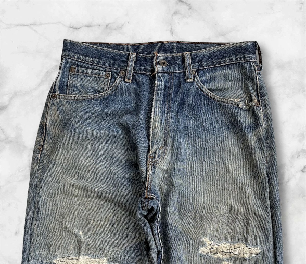 Levi's × Levi's Vintage Clothing Levi’s Streetwear Vintage Jeans Distressed Denim Size US 32 / EU 48 - 2 Thumbnail
