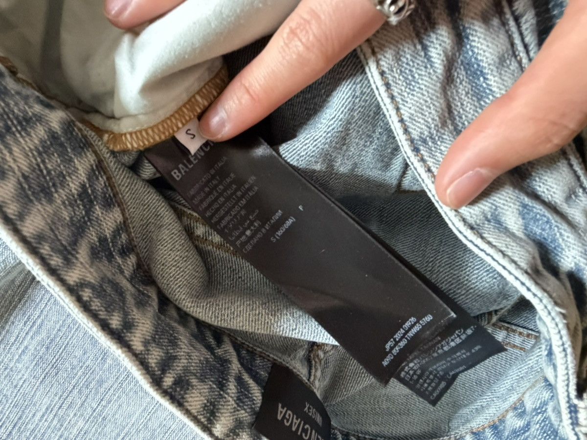 Balenciaga SS25 BALENCIAGA BAGGY DENIM INDIGO RINGS JEANS Size US 30 / EU 46 - 5 Thumbnail