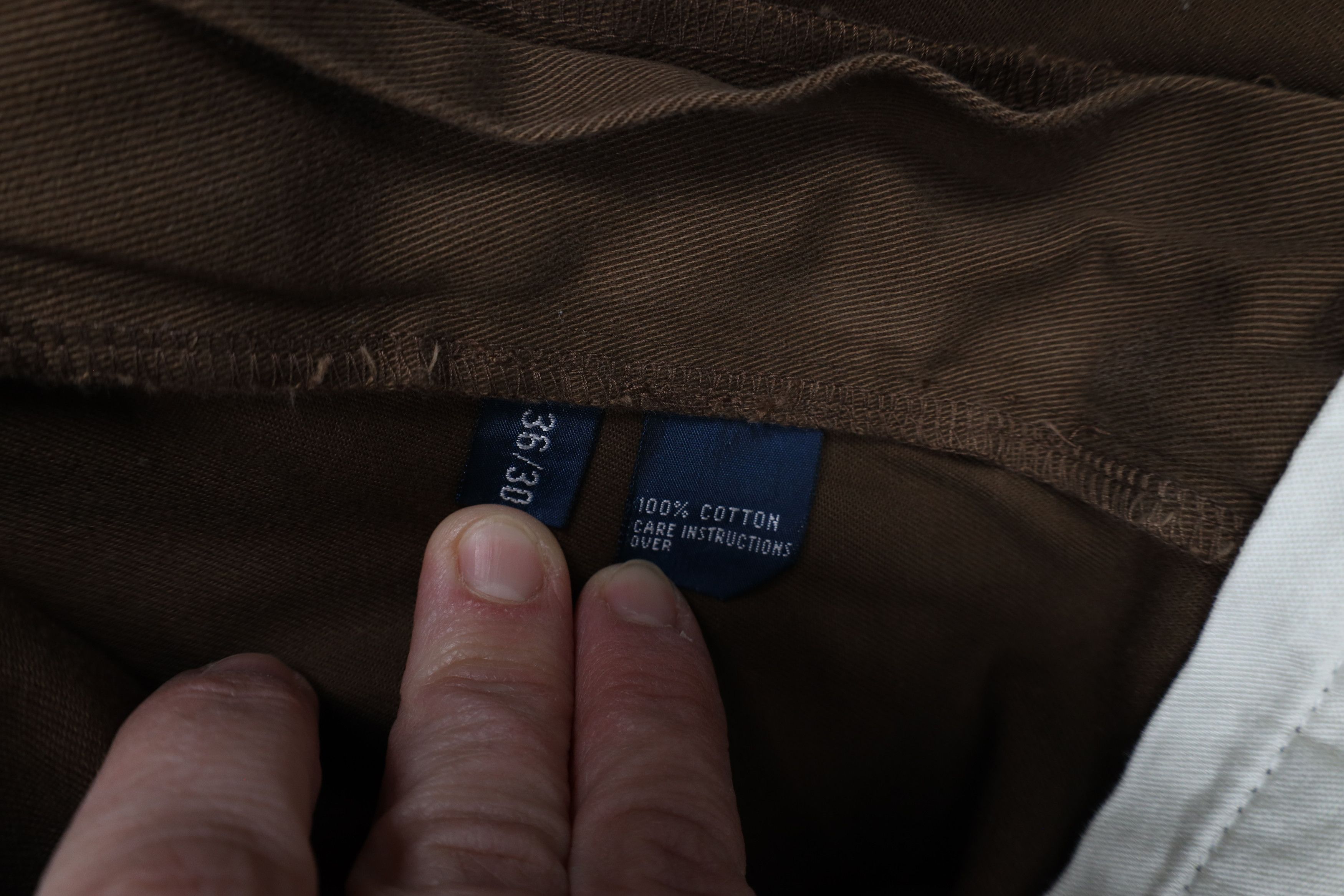 Ralph Lauren × Vintage Vintage 90s Ralph Lauren Wide Leg Chino Pants Brown Cotton Size US 36 / EU 52 - 10 Thumbnail