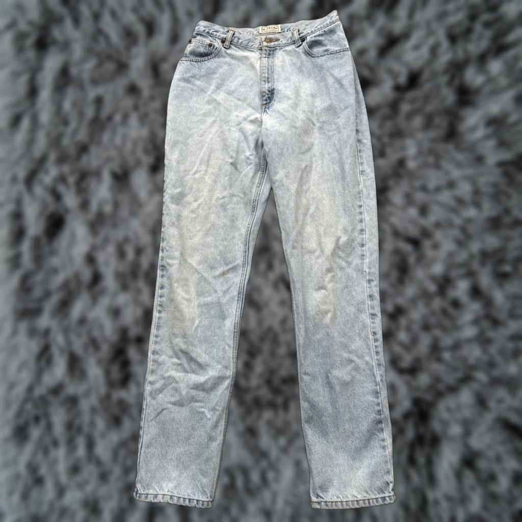 Vintage VINTAGE 90s Y2K Mom Jeans Womens Size 13 Long Rigid Grunge Streetwear Light Wash Arizona Jeans Size 34" / US 12 / IT 48 - 1 Thumbnail