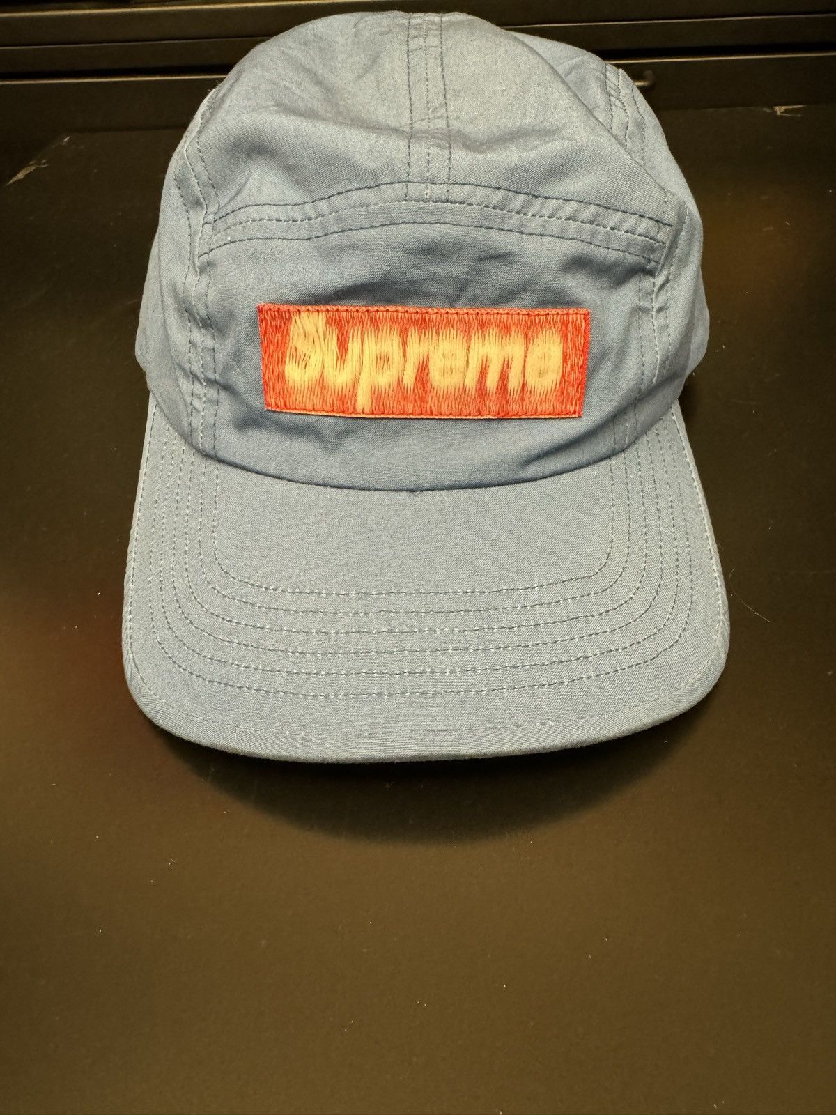 Supreme Reverse Label Camp Cap