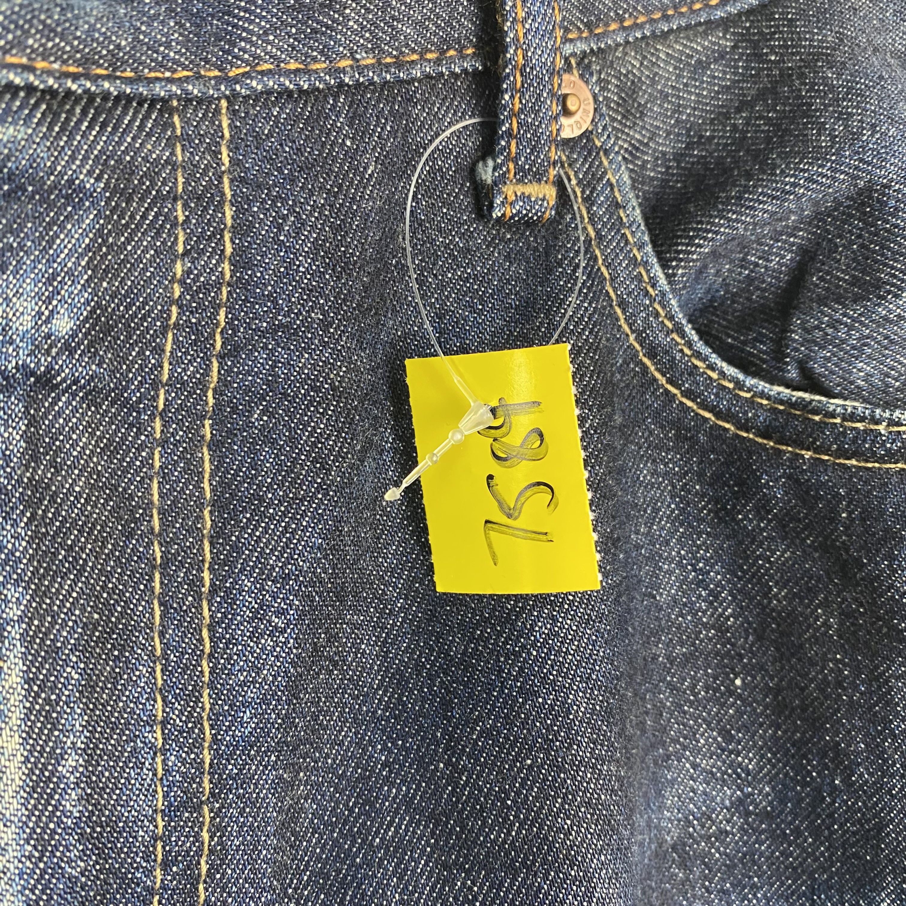 Japanese Brand Uniqlo blue selvedge vintage Denim Pants #7567 Size US 31 - 8 Thumbnail