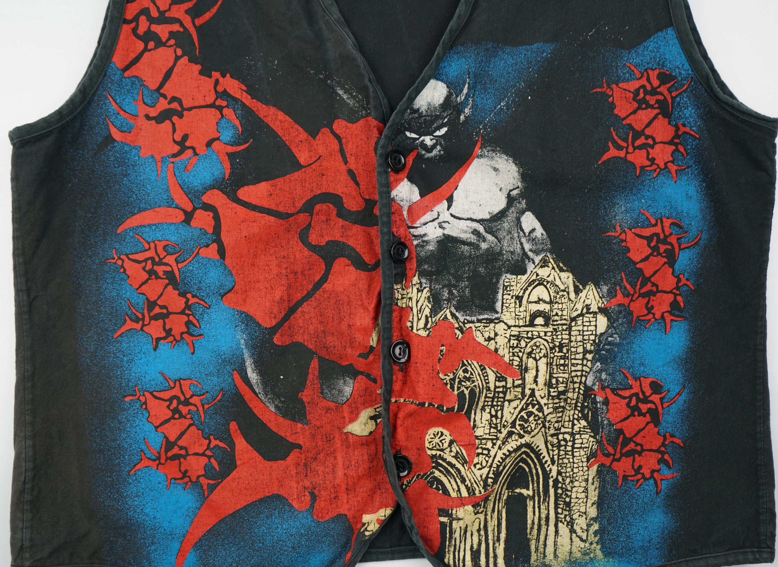 Band Tees × Vintage Vintage 1990s Sepultura Battle Vest Size US M / EU 48-50 / 2 - 5 Thumbnail