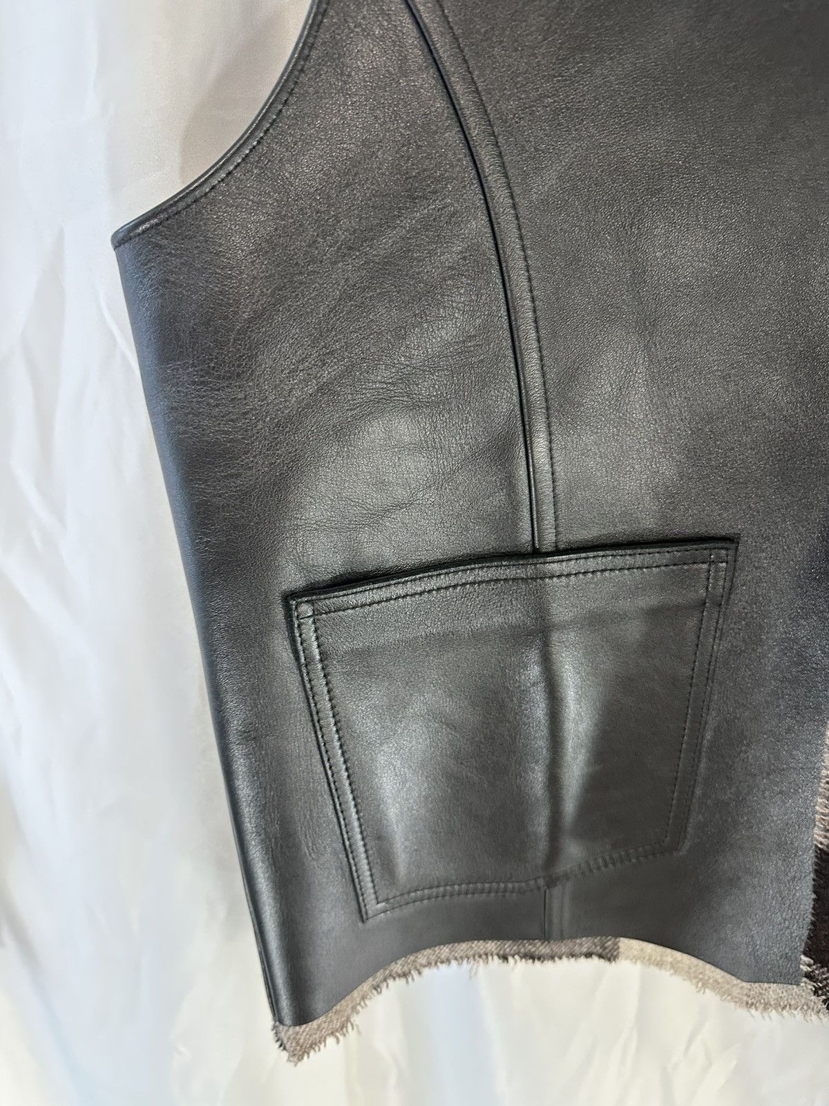 Acne Studios Acne Studios Calf Leather Vest Size US XXL / EU 58 / 5 - 6 Thumbnail