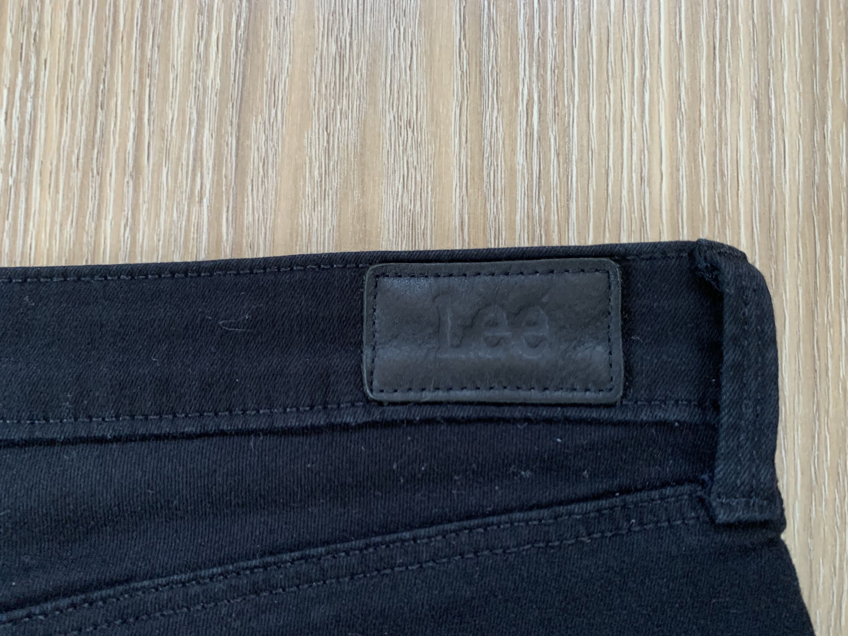 Lee Lee Women Marion Straight Stretch Regular Black Jeans Size 32" / US 10 / IT 46 - 7 Thumbnail