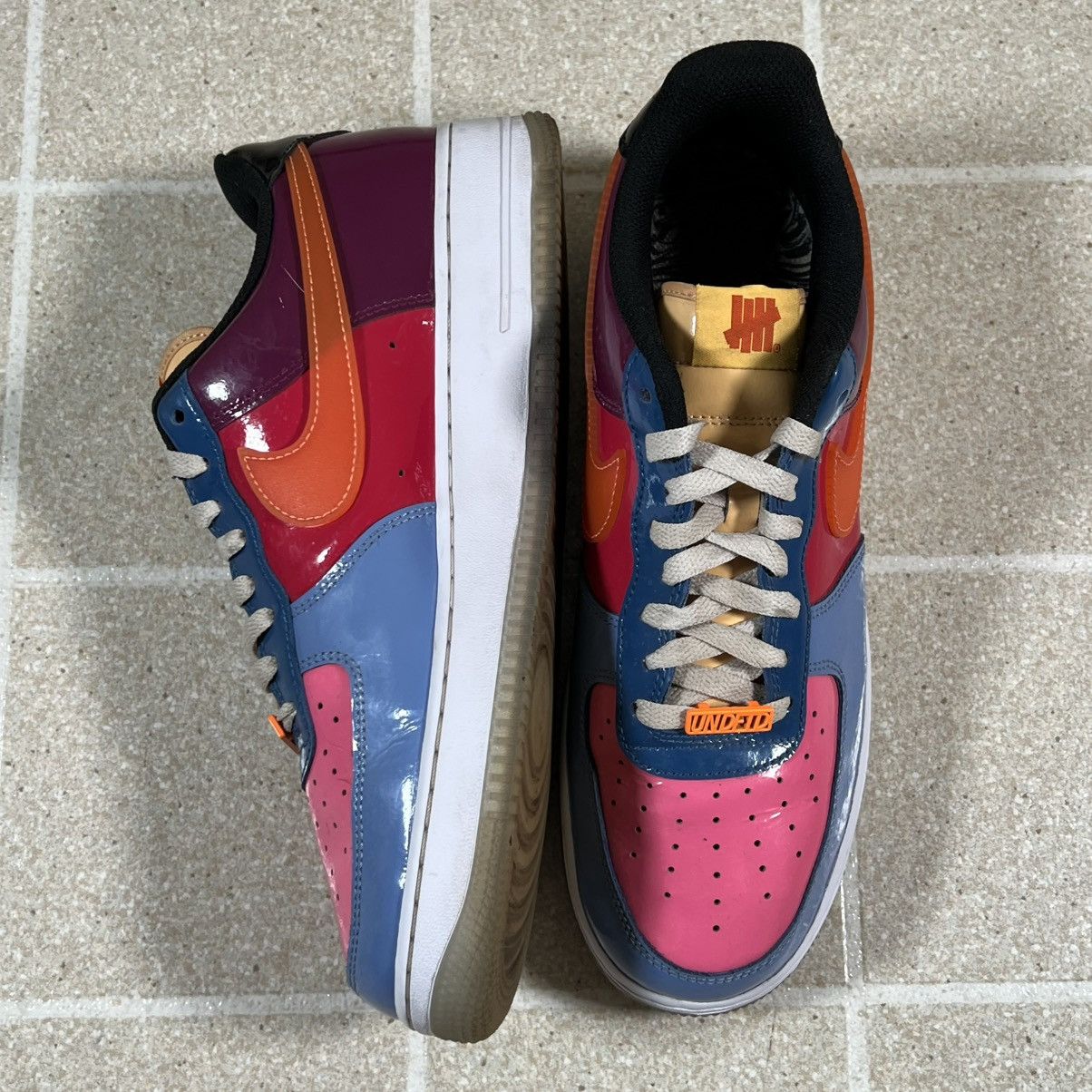 Nike Nike Undefeated x Air Force 1 Low Total Orange Size 11 Size US 11 / EU 44 - 4 Thumbnail