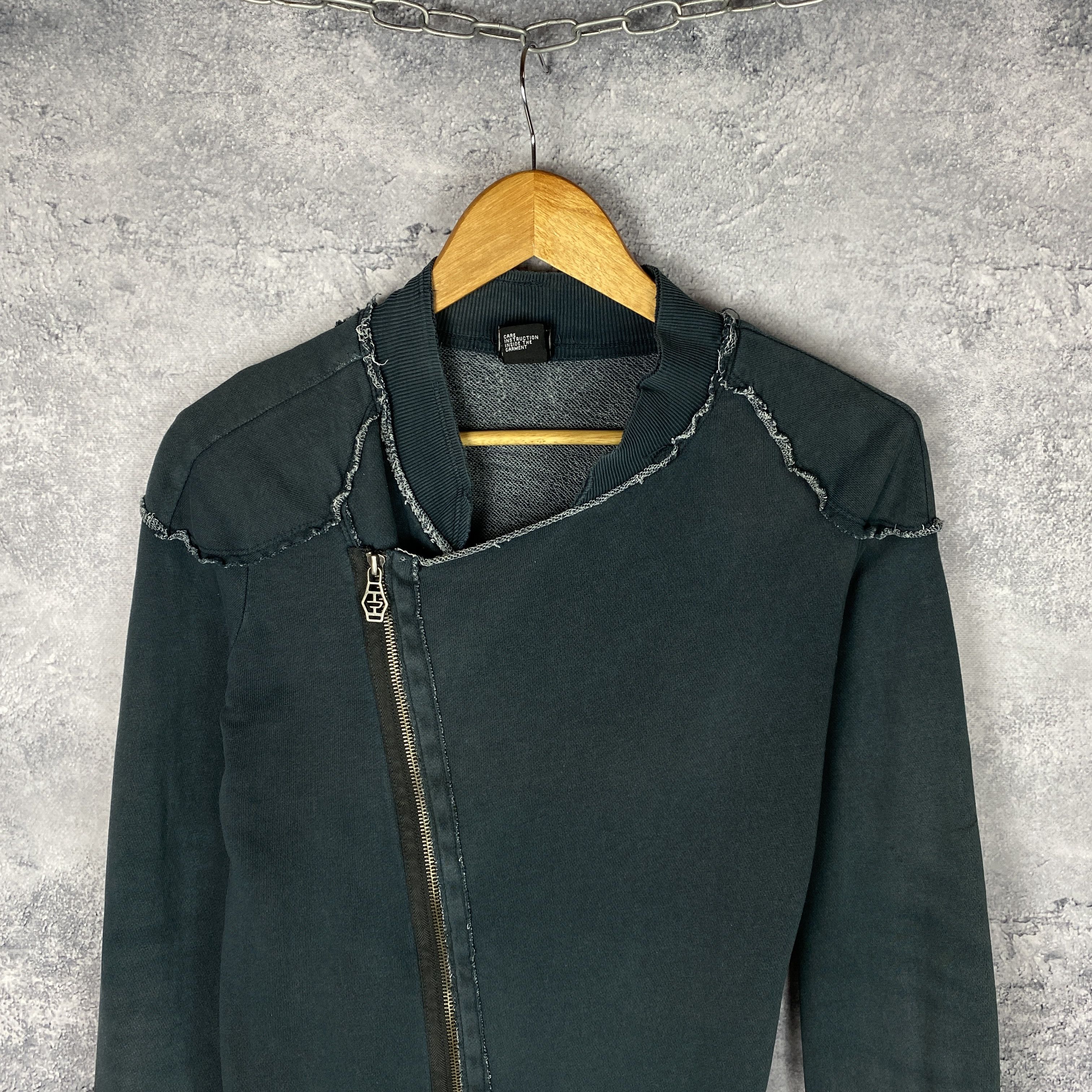 Diesel Diesel Women's Zip Bomber Sweatshirt Size M Blue Long Sleeve Size M / US 6-8 / IT 42-44 - 2 Thumbnail