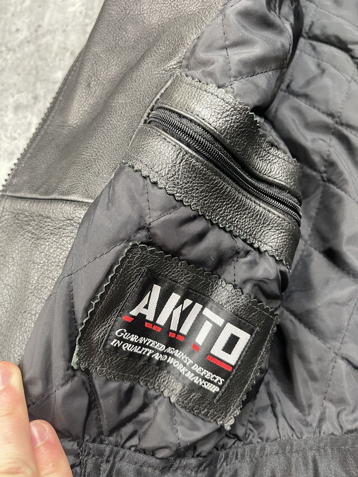 Vintage Akito Leather Racing Jacket Moto Black Size 54 Size US S / EU 44-46 / 1 - 16 Thumbnail