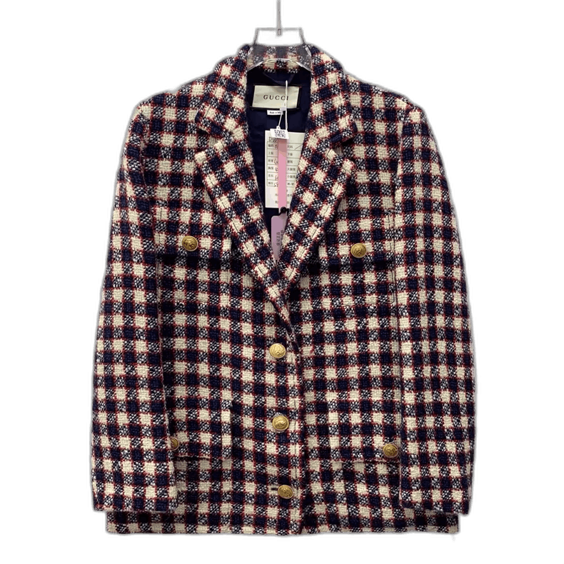 Gucci Gucci Colorful Checkered Long Sleeve Blazer-yf Size US M / EU 48-50 / 2 - 1 Thumbnail