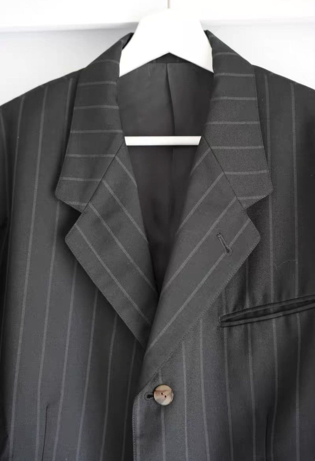Yohji Yamamoto Jean Paul Gaultier Tortoiseshell Horn Button Blazer K4 Size US M / EU 48-50 / 2 - 3 Thumbnail
