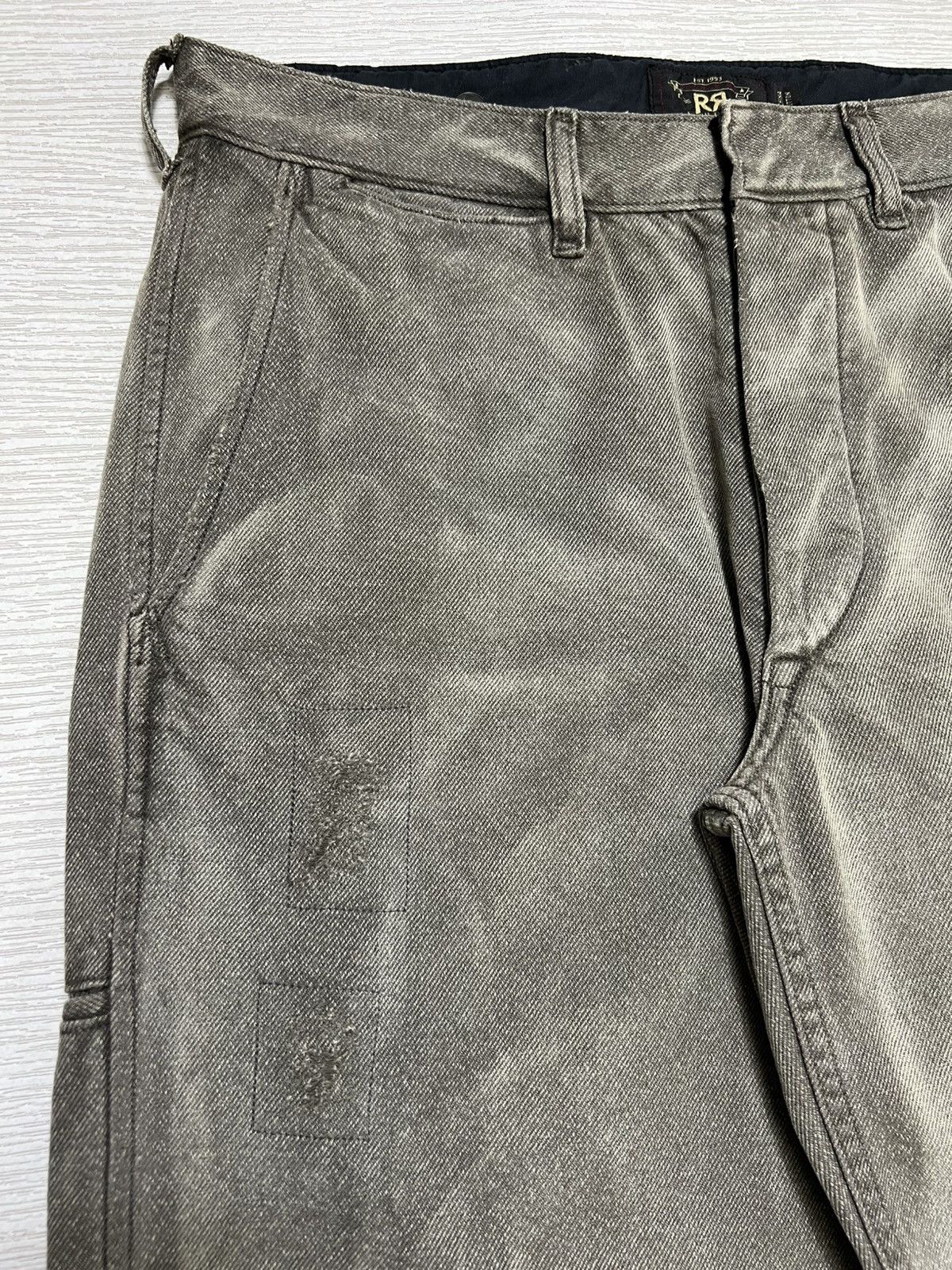 RRL Ralph Lauren RRL - Cinch Back Distressed Effect Baggy Work Pants Size US 32 / EU 48 - 5 Thumbnail