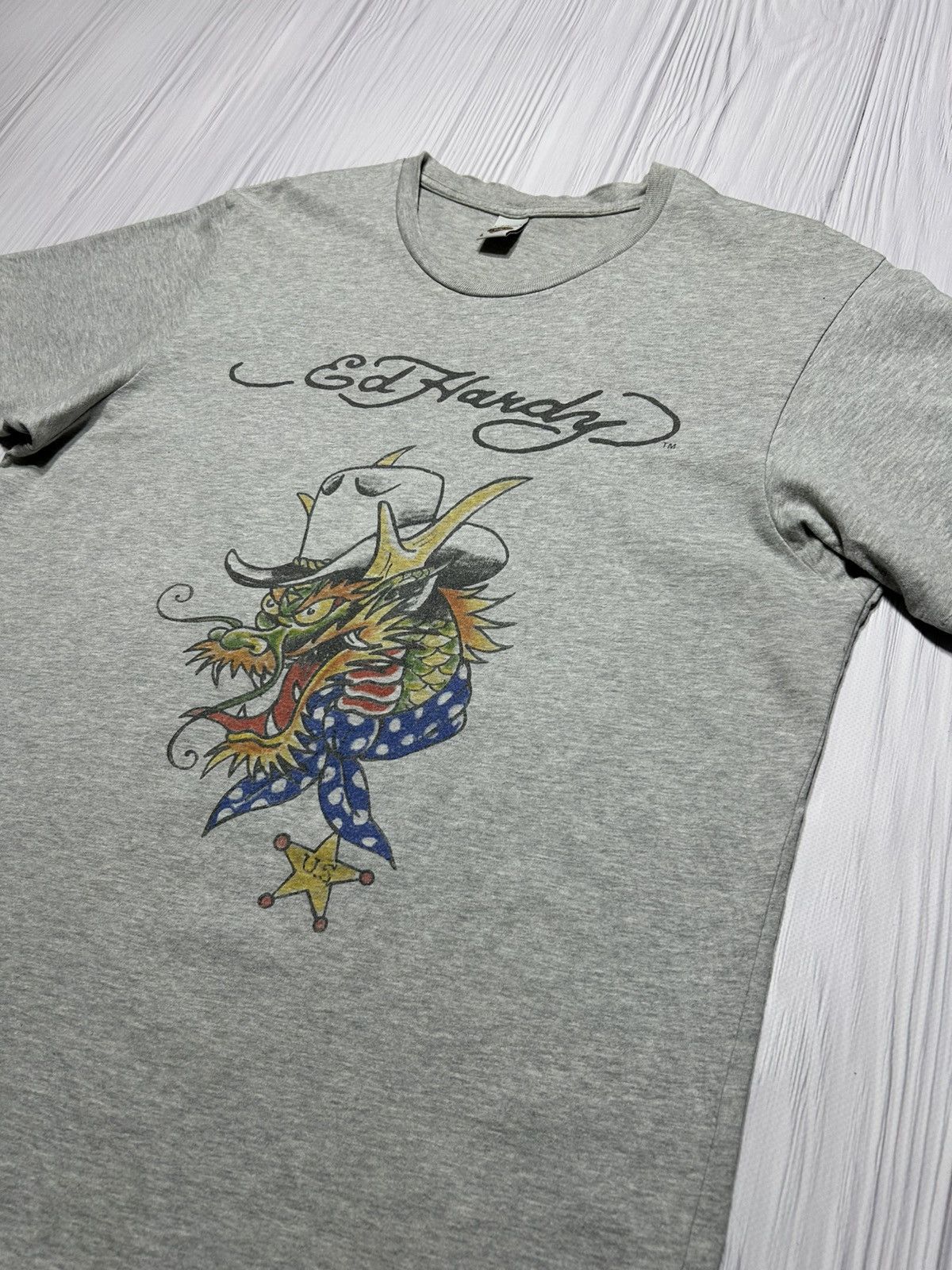 Christian Audigier Vintage Y2K Ed Hardy USA Dragon T-Shirt Size L Size US L / EU 52-54 / 3 - 4 Thumbnail