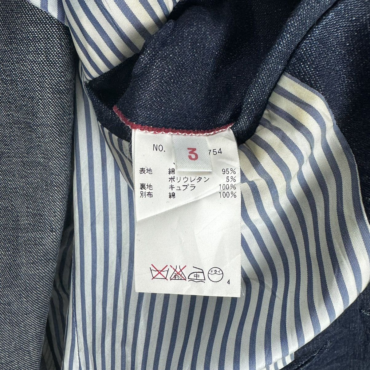 Blue Blue Japan × HOLLYWOOD RANCH MARKET × Indigo 🌟BLUE BLUE JAPAN DENIM JEANS ELBOW PAD JACKET Size US L / EU 52-54 / 3 - 9 Thumbnail
