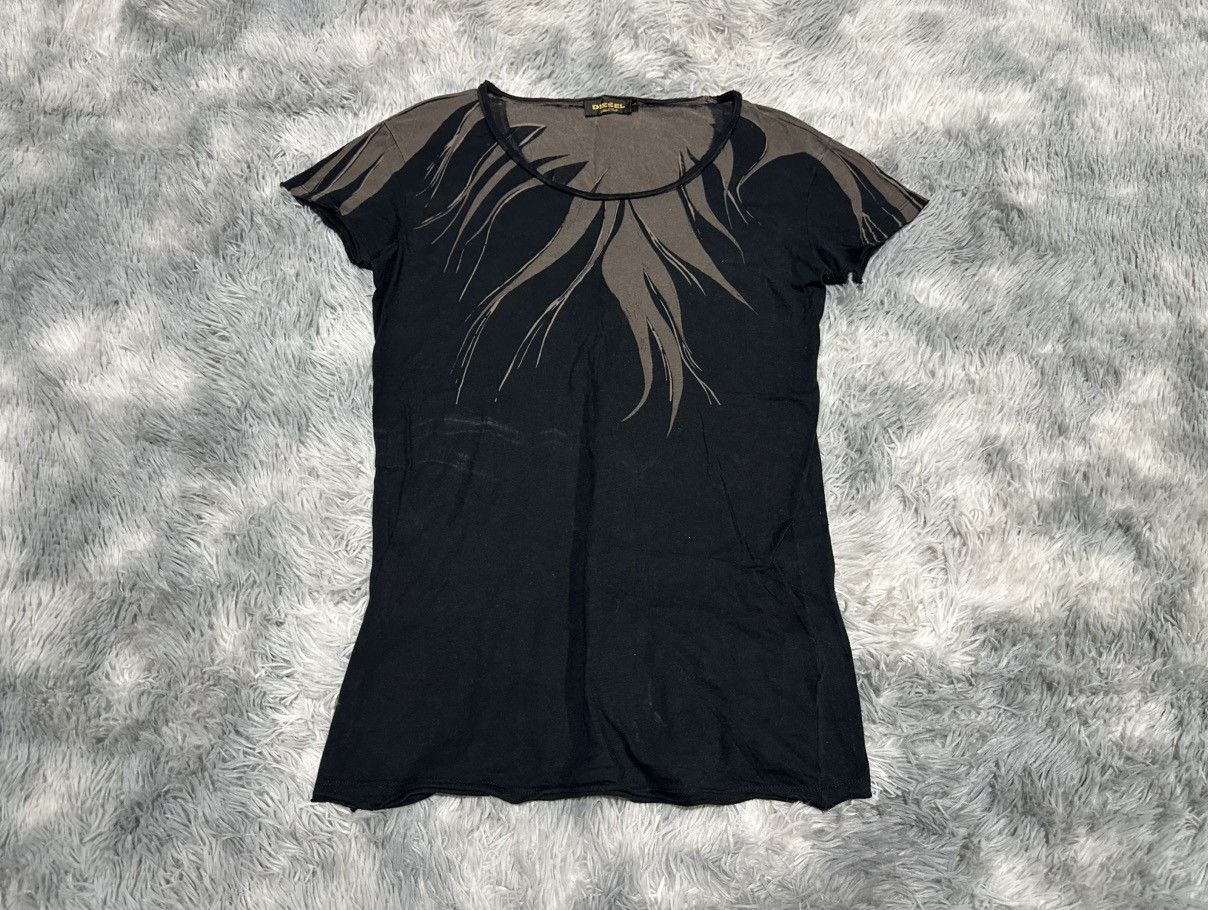 Diesel 🔥Sick Y2K Diesel 3D Feather Shirt If Six Was Nine LGB Style Size US M / EU 48-50 / 2 - 2 Thumbnail