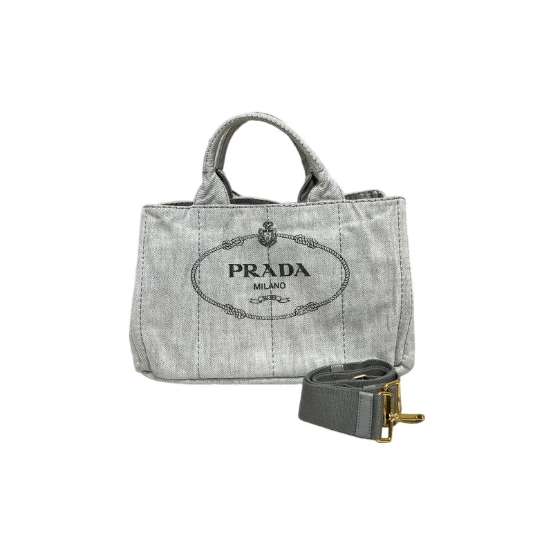 Prada Prada Canapa Logo Canvas Tote Bag Size ONE SIZE - 1 Thumbnail