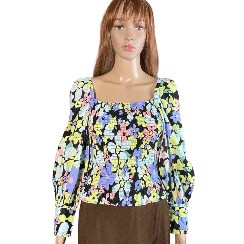 Free People NWT New $98 Free People Ariana Printed Crop Top Size XS Size XS / US 0-2 / IT 36-38 - 2 Thumbnail