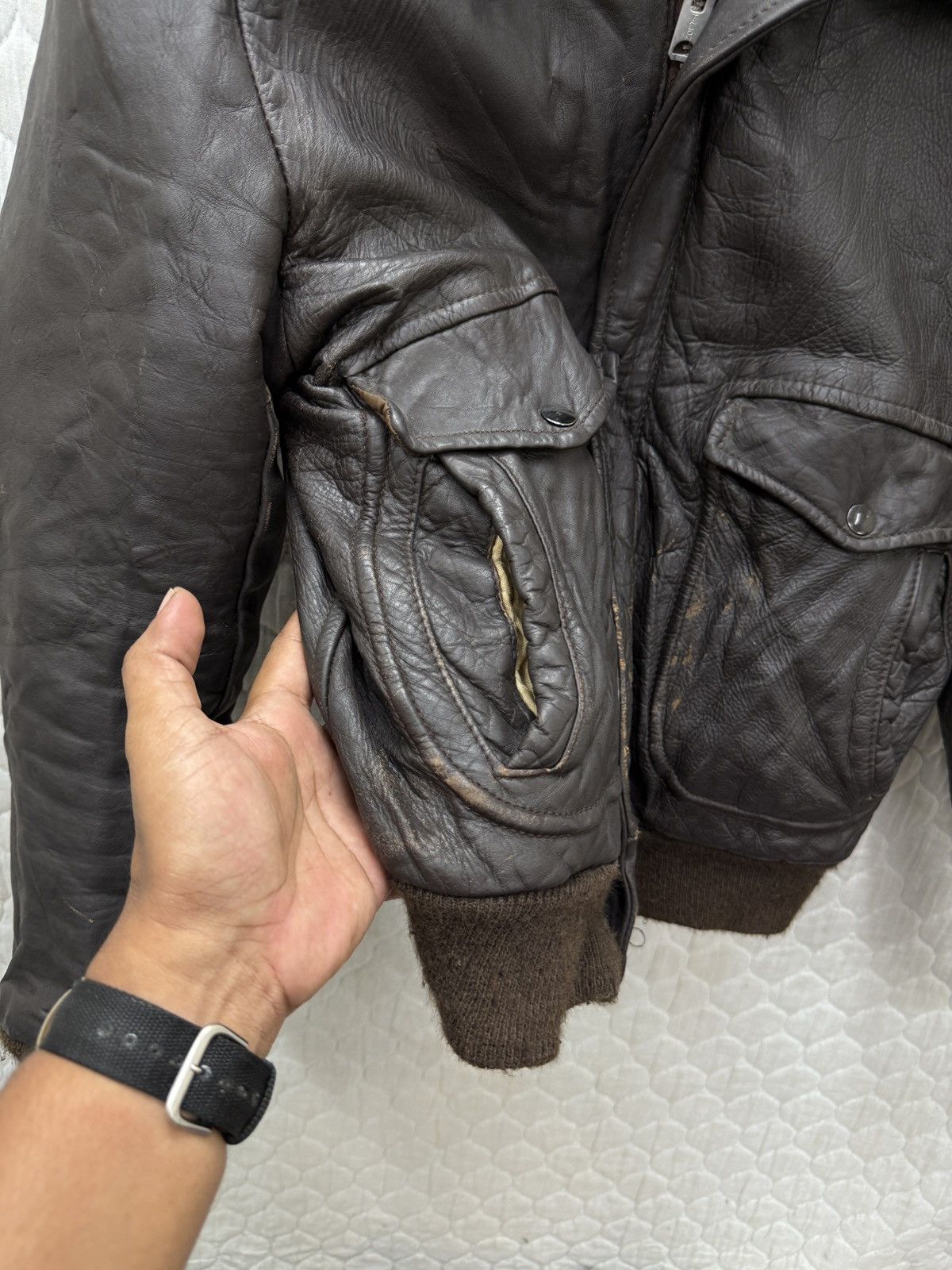 Sears 🔥🔥🔥STEALS VINTAGE SEARS LEATHER JACKET Size US S / EU 44-46 / 1 - 13 Thumbnail